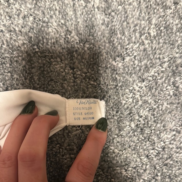 Cream Maxi Pencil Skirt with Slit for Casual Wear - Picture 2 of 3